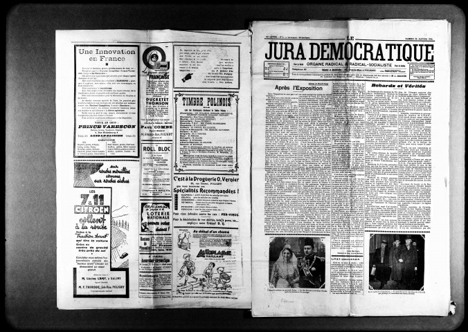 La Démocratie jurassienne (1938-1940)