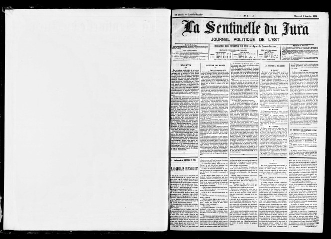 La Sentinelle du Jura.