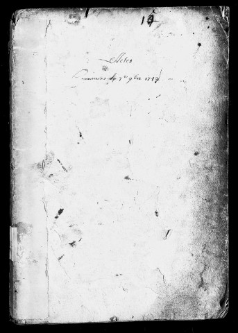 Registre du 7 novembre 1742 au 3 mai 1745