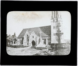 Reproduction d'une vue de l'église Saint-Jean-Baptiste de Saint-Jean-du-Doigt