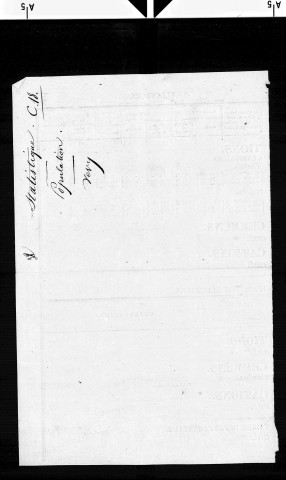 Tableaux nominatifs des mutations à opérer sur le tableau de la population de Vevy.