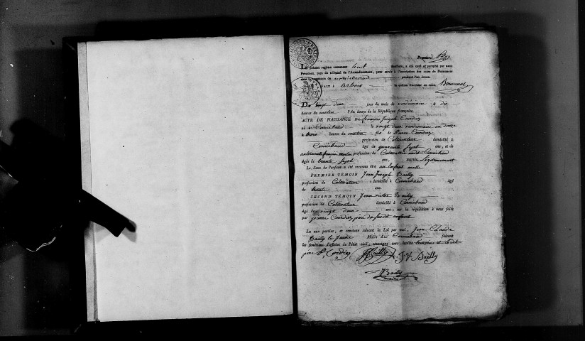 Naissances, mariages, décès, publications de mariage an XII-1812.