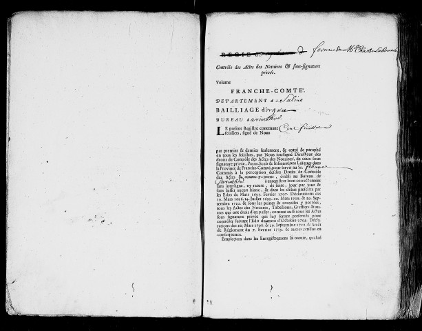 Registre du 5 décembre 1731 au 1er octobre 1732