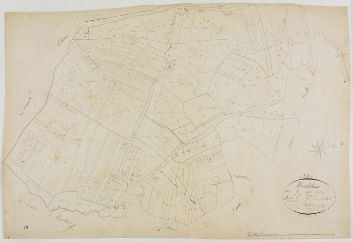 Neublans, section C, le Grand Meix, feuille 3.géomètre : Romand