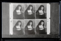 Reproduction de six portraits de sainte Marguerite-Marie Alacoque.