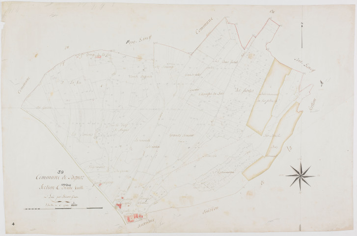 Pagnoz, section C, feuille unique. [1811]géomètre : Etiévant