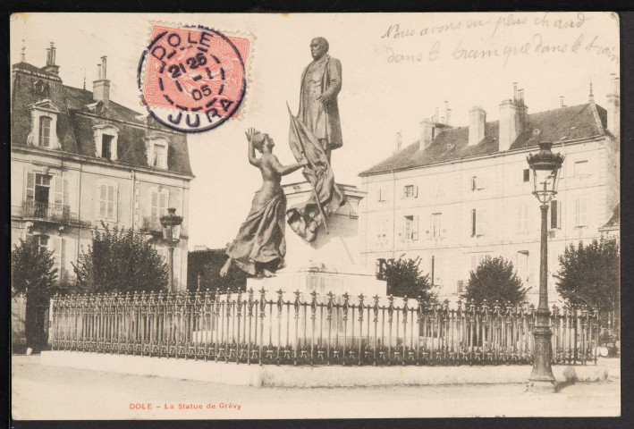 Dole - La Statue de Grévy (1905)