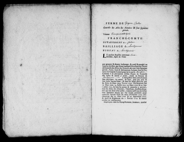 Registre du 29 décembre 1735 au 21 mars 1736