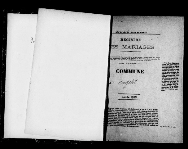 Mariages, publications de mariage.