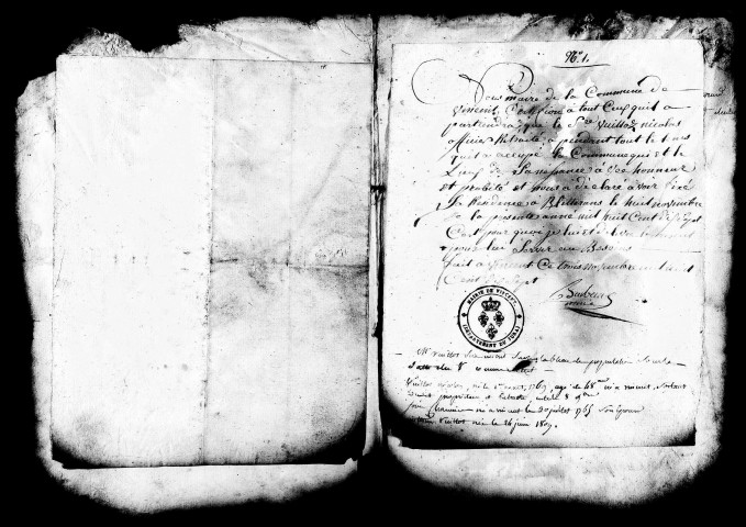 Tableaux nominatifs de la population, 1816. Listes nominatives, 1836, 1846, 1886, 1891 et s.d.