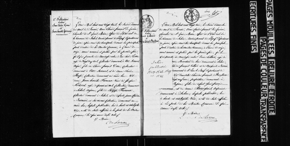 Publications de mariage.