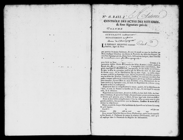 Registre du 12 août 1771 au 30 novembre 1772