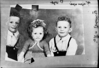 Fromager et trois enfants. Doye