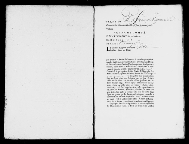 Registre du 22 décembre 1755 au 1er avril 1757