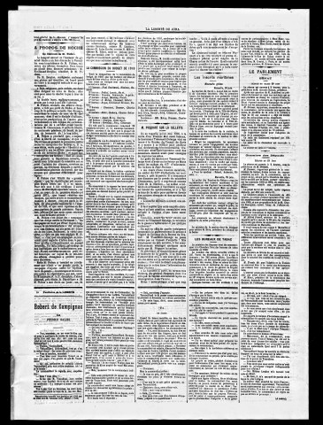 La Liberté du Jura et de la Franche-Comté. 2ème semestre 1909.