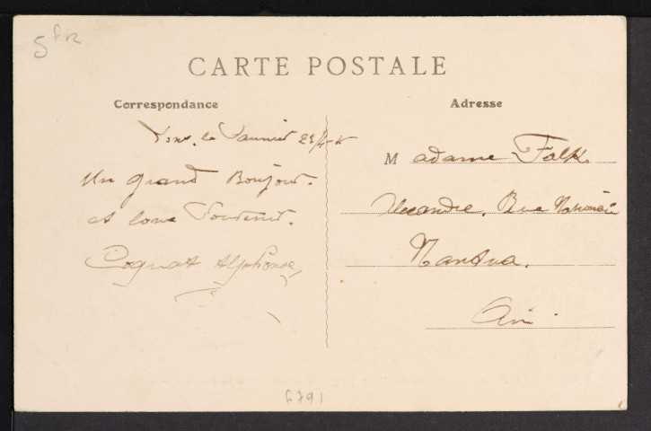 Le Jura - 1134 – Environs de Champagnole – Cascade de la Billaude [Le Vaudioux] (Berthaud Frères, Paris) (1916)