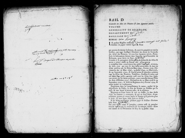 Registre du 10 novembre 1741 au 9 janvier 1745