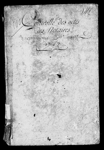 Registre du 11 août 1757 au 13 février 1758