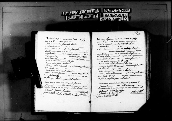 Publications de mariage 1813-1815, 1817-1832 ; naissances, mariages, décès 1813-1832.