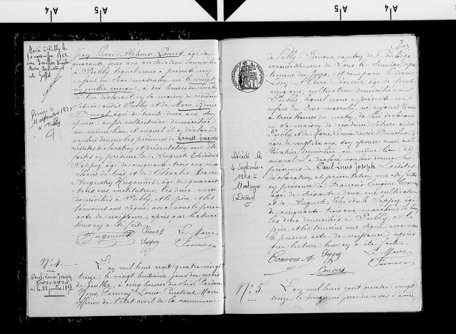 Naissances, décès.