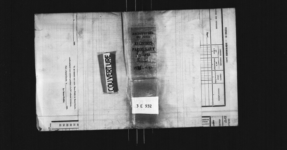 Sépultures, 1785-1792.