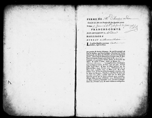 Registre du 4 octobre 1750 au 31 janvier 1752