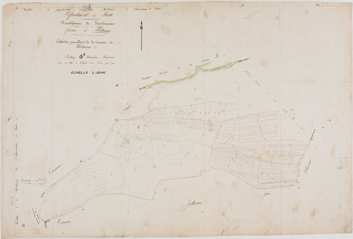 Bletterans, section D, Charrière, feuille 2.géomètre : [Rebour ?]