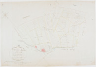 Louvatange, section A, les Essards Bretin, feuille 1.géomètre : Rosset