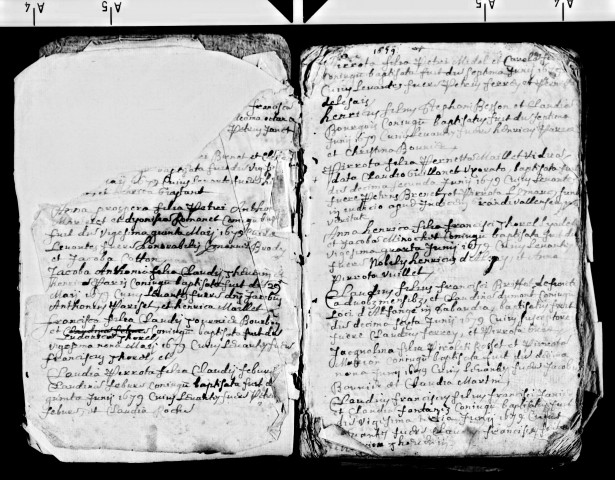 Série communale : baptêmes 7 mai 1679-14 juillet 1703, mariages 17 février 1685-22 avril 1703.