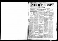 L'Union républicaine du Jura. 1910.