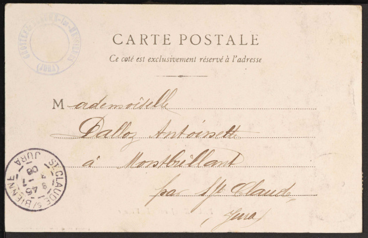 Baume (Jura) Le Village (Aubert Photo-Édit. Lons-le-Saunier) (1906)