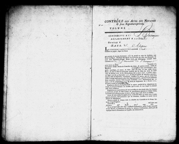 Registre du 20 janvier 1774 au 23 mars 1775