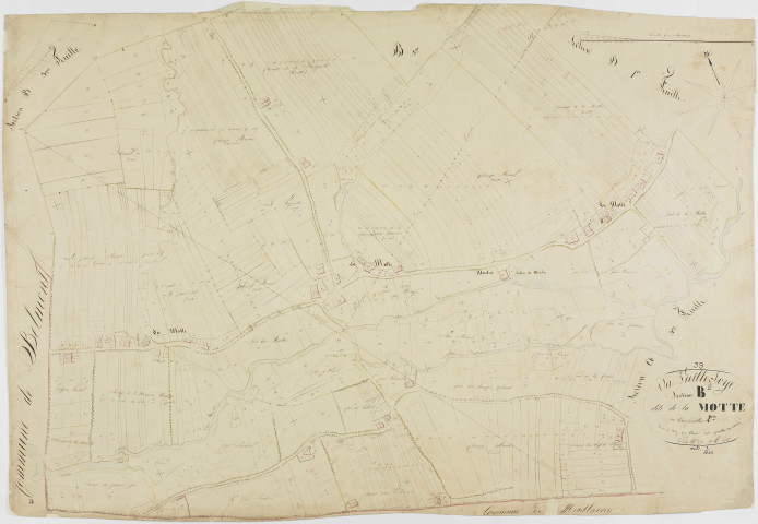 Vieille-Loye (La), section B, la Motte, feuille 2.géomètre : Olivier aîné