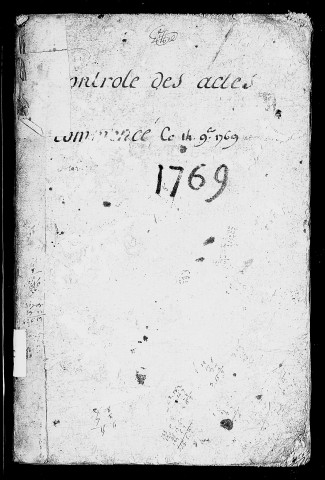 Registre du 14 novembre 1769 au 6 mars 1770