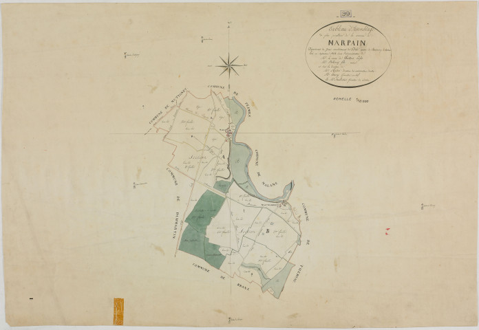 Marpain, tableau d'assemblage.géomètre : Sauldubois