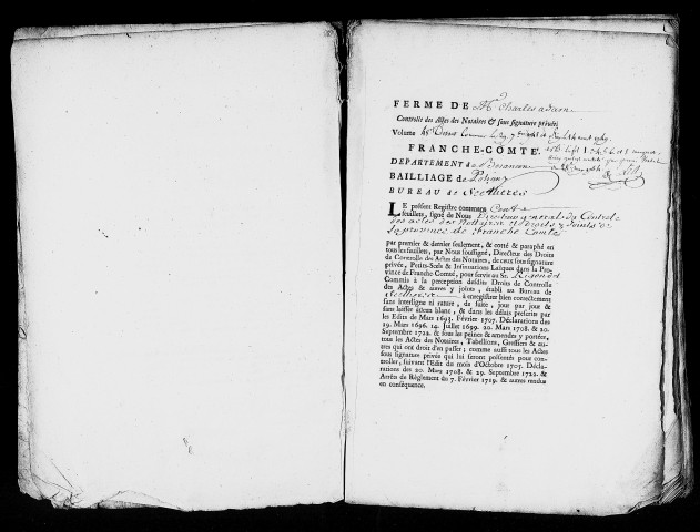 Registre du 2 octobre 1748 au 14 août 1749