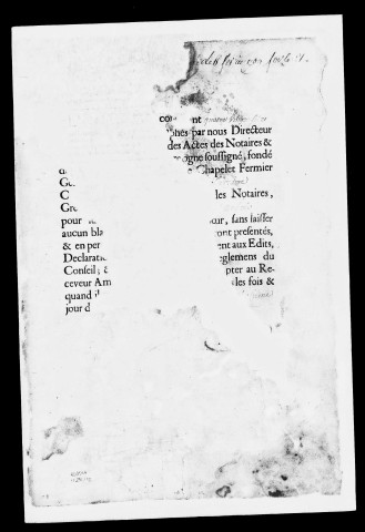 Registre du 15 Février 1709 au 1er Avril 1710