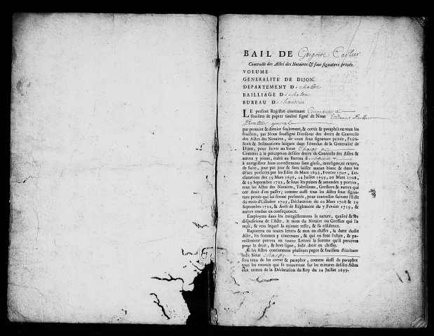 Registre du 1er janvier 1734 au 16 janvier 1736