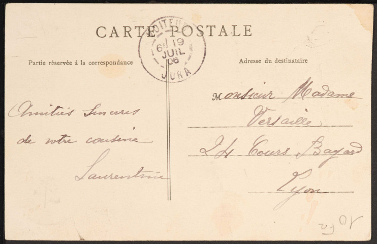 415 – Grottes et Vallée de Beaume-les-Messieurs (Jura) – Hôtel des Grottes (Berthaud Frères, Paris - Cliché R. Chapuis) (1906)