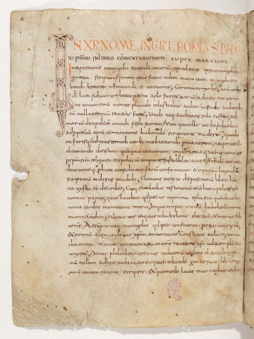 Bède le Vénérable, Commentaire sur l'Évangile de saint Marc.