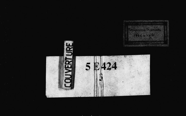 Baptêmes, février 1664-août 1685.