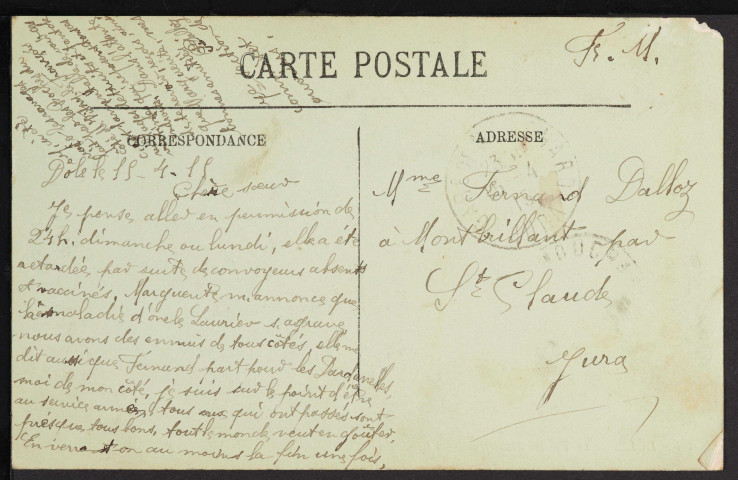 58 Dole.- Le Théâtre Municipal (LL.) (1915)