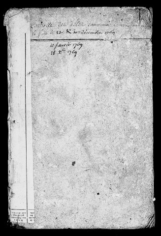 Registre du 10 janvier au 23 décembre 1769