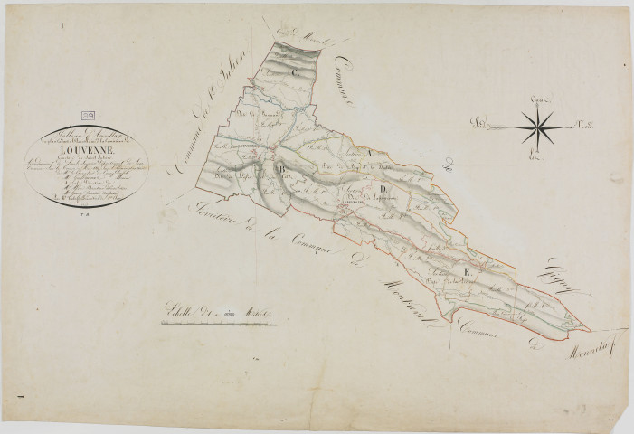 Louvenne, tableau d'assemblage, Louvenne.géomètre : Tabey et Parent