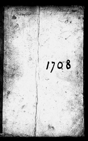 Registre du 9 février 1708 au 31 mai 1709