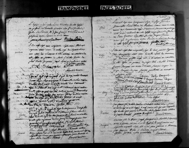 Baptêmes, mariages, sépultures 31 décembre 1756-1757