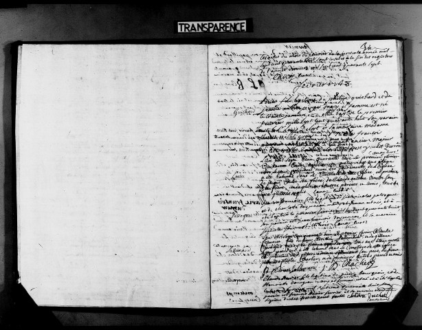 Baptêmes, mariages, sépultures 1er février 1728-décembre 1748