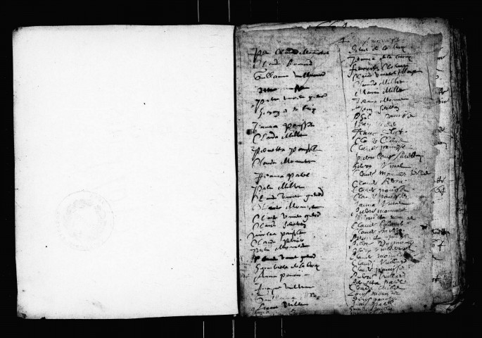 Baptêmes, février 1664-août 1685.