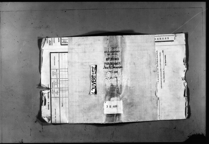 Eglise Saint-Désiré.- baptêmes, mariages, sépultures 1686-1688, 1693-1697.