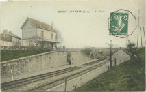 Saint-Lothain (Jura). La gare.